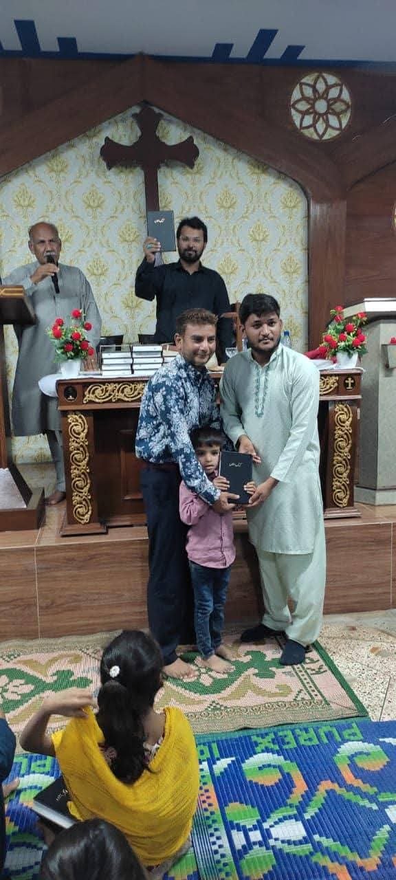 Child receiving meal